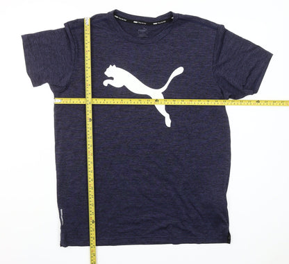 Puma Men's Navy Blue Crew Neck Training T-Shirt Size M
