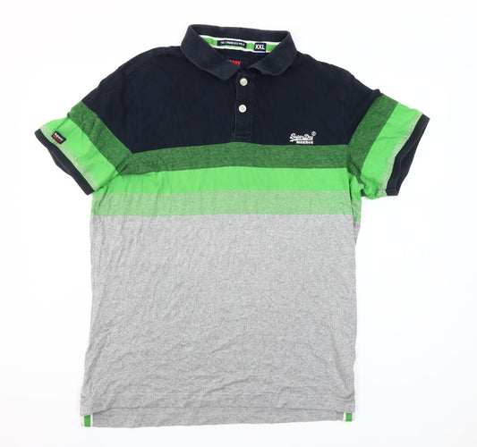 Superdry Men’s Multicoloured 2XL Classic Jersey Polo Shirt