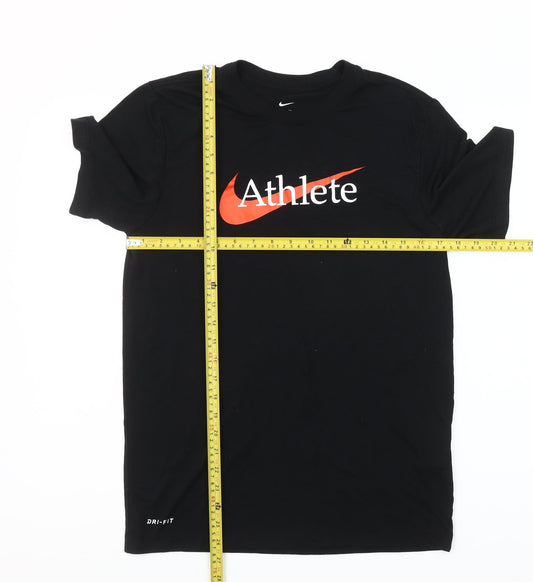 Nike Men’s Black Dri-FIT Athlete Graphic Sports T-Shirt Size S