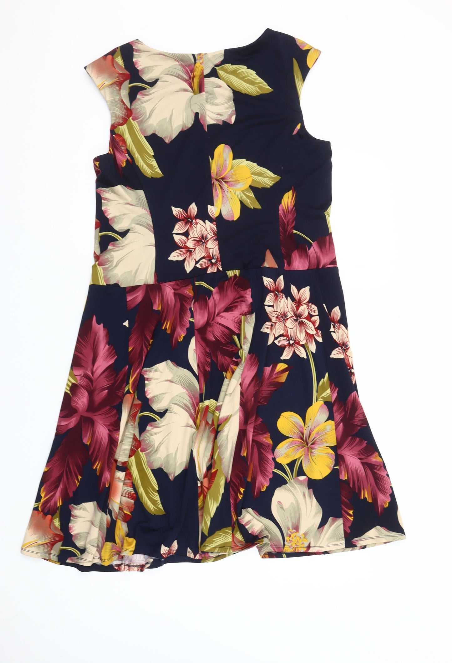 Perceptions New York Women's Multicoloured Size 12 Fit & Flare Floral Dress