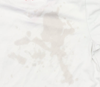 New Balance Boys White Liverpool FC Short Sleeve Football T-Shirt 4-5 Years