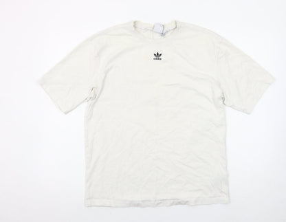 Womens UK Size 8 adidas White Basic T-Shirt