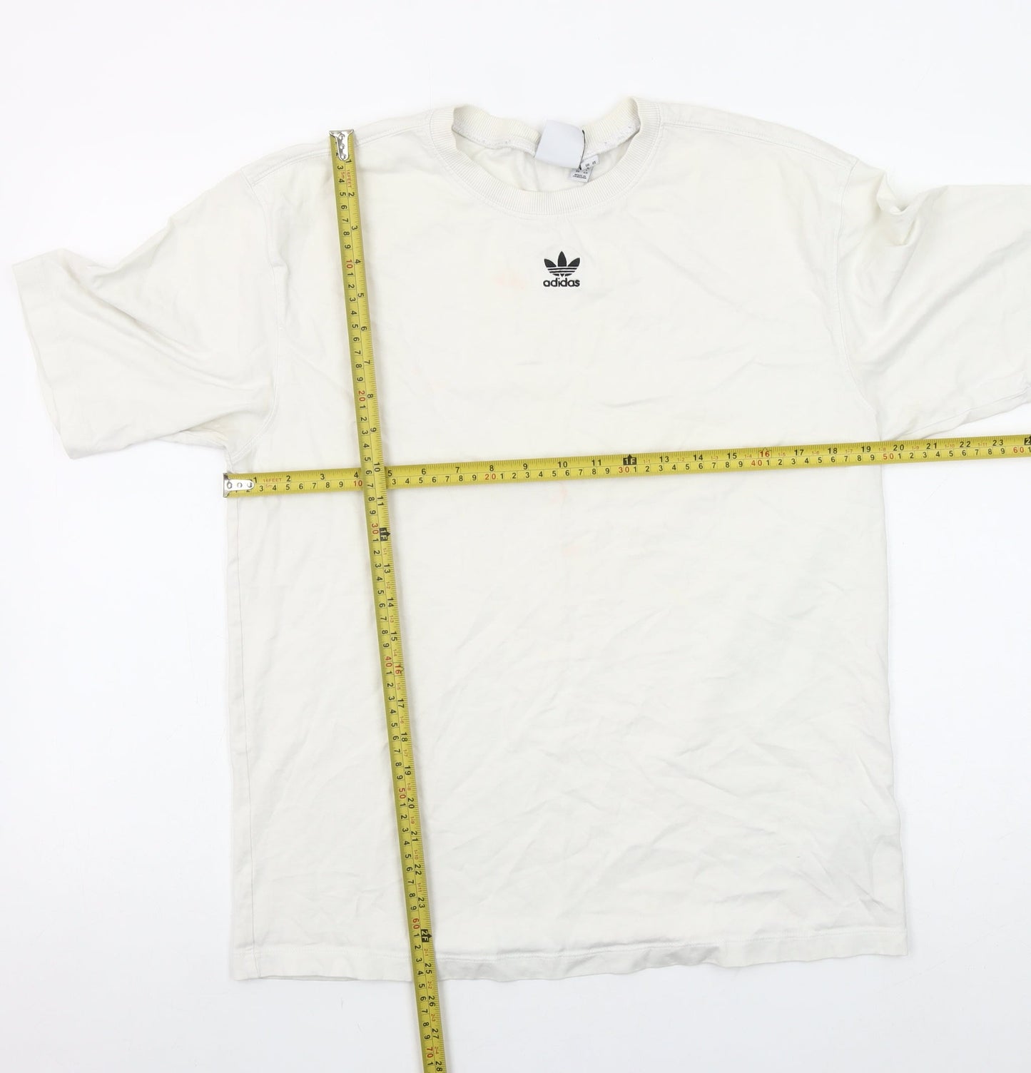 Womens UK Size 8 adidas White Basic T-Shirt