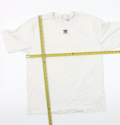 Womens UK Size 8 adidas White Basic T-Shirt