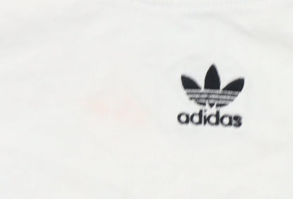 Womens UK Size 8 adidas White Basic T-Shirt