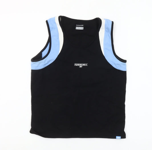 Reebok Women’s Black XL Colourblock Tank Top Activewear Gym