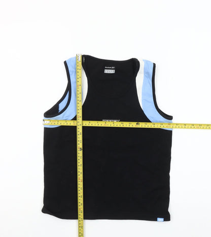 Reebok Women’s Black XL Colourblock Tank Top Activewear Gym