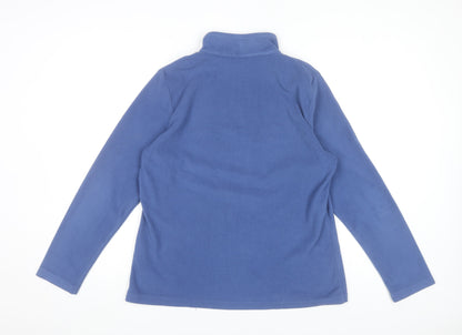 Regatta Great Outdoors Blue Fleece 1/4 Zip Pullover Sweatshirt UK 14