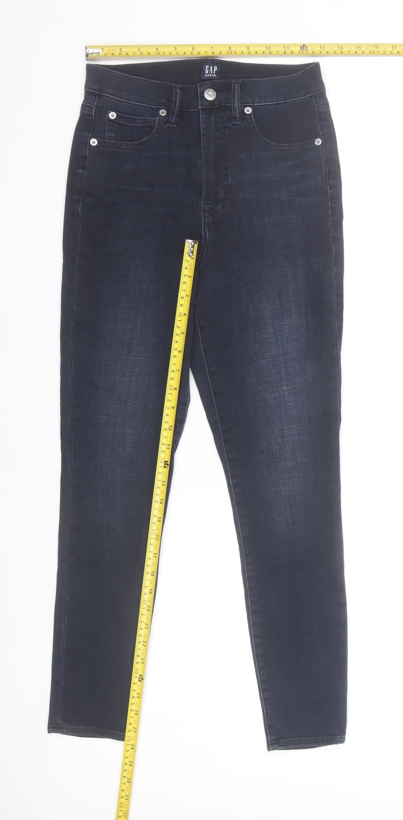 GAP Women’s Blue Skinny Jeans Size 2 (26in Waist) Denim Stretch
