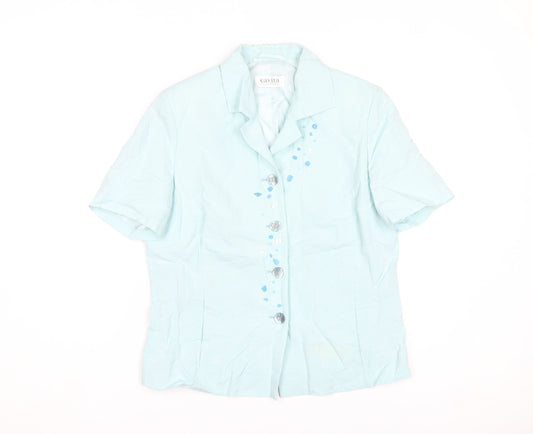 Womens UK Size 12 Cavita Collections Blue Basic Jacket