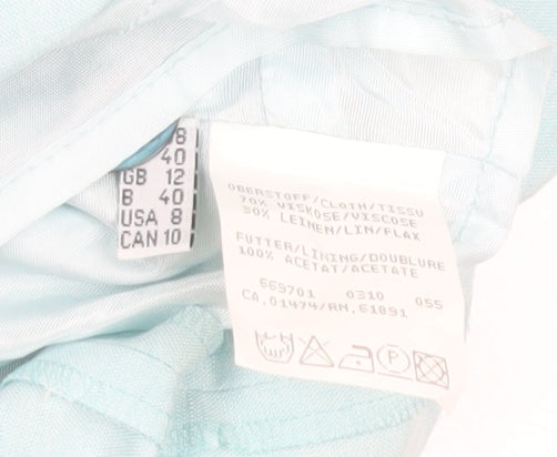 Womens UK Size 12 Cavita Collections Blue Basic Jacket