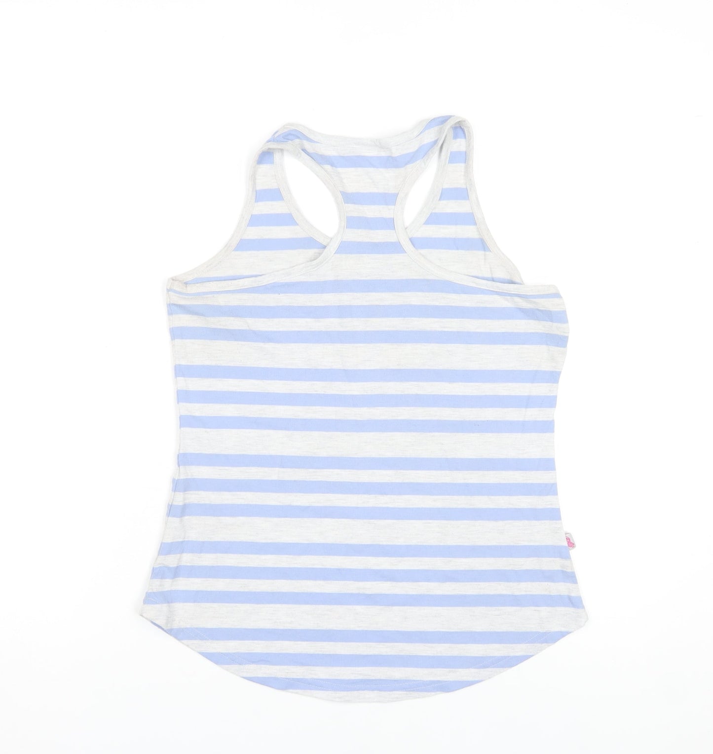 Lonsdale Women's Blue Striped Racerback Tank Top Size 12