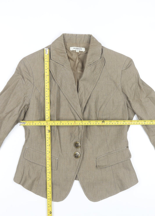 Womens UK Size 10 McGregor Beige Basic Jacket