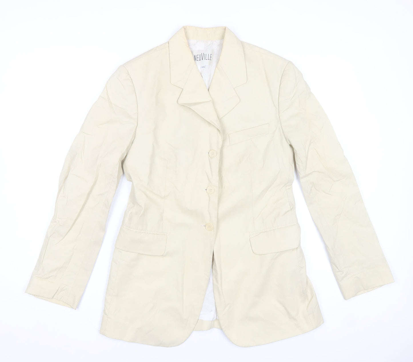 Womens UK Size 16 Neuville Beige Basic Jacket