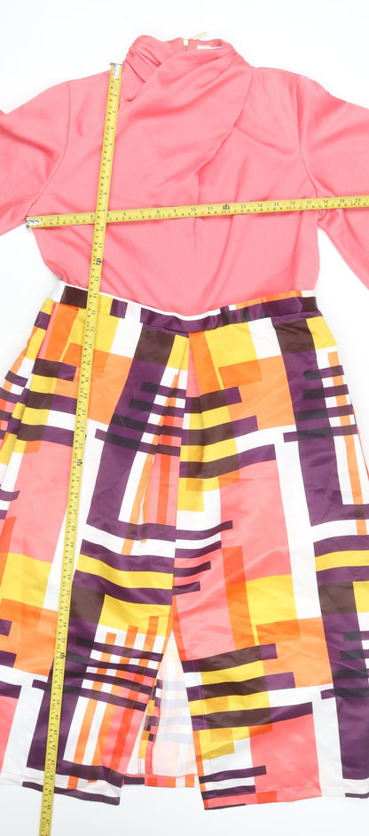 Closet London Women Multicoloured Size 14 Fit & Flare Midi Dress