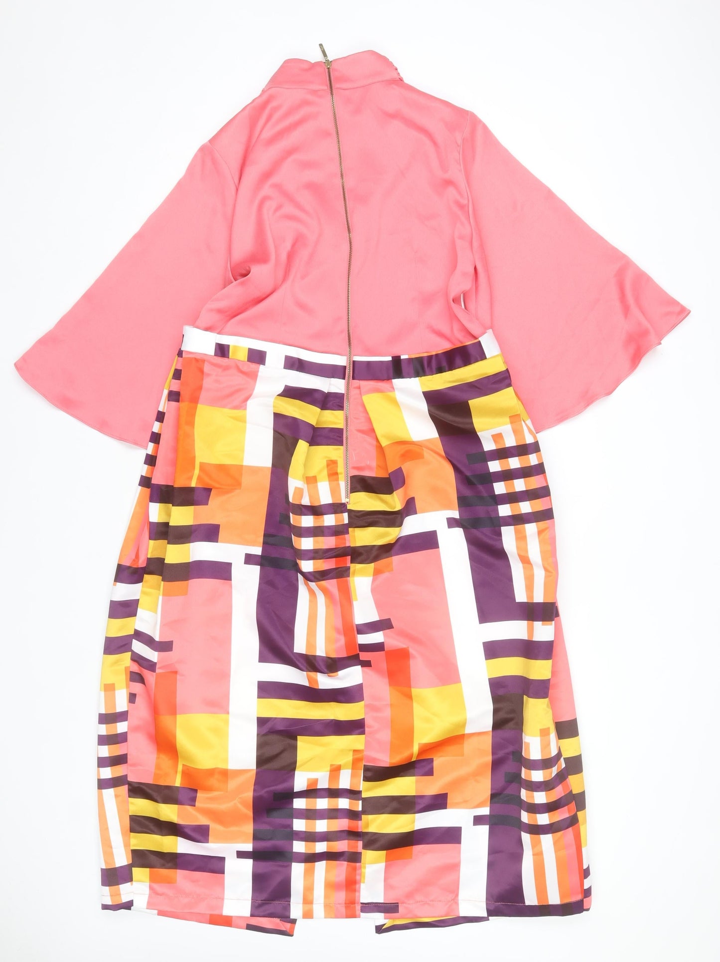 Closet London Women Multicoloured Size 14 Fit & Flare Midi Dress