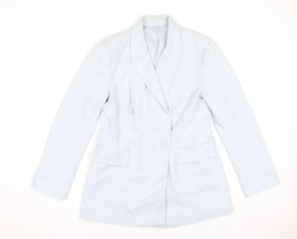 Womens UK Size 10 Gallery Blue Basic Jacket