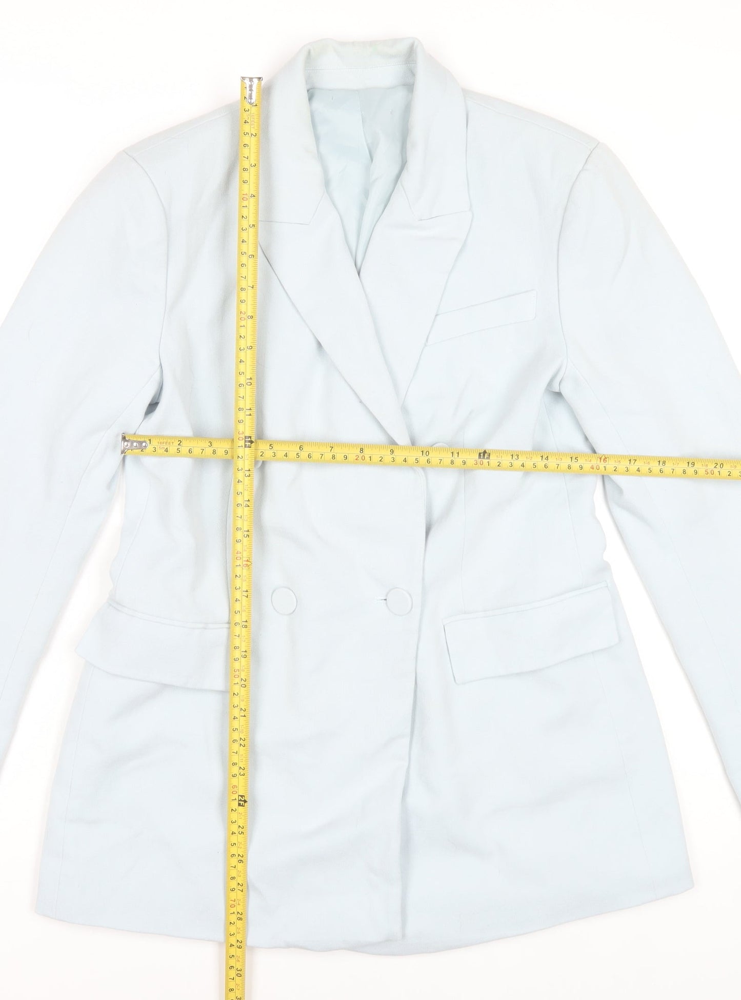 Womens UK Size 10 Gallery Blue Basic Jacket