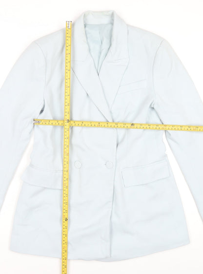 Womens UK Size 10 Gallery Blue Basic Jacket