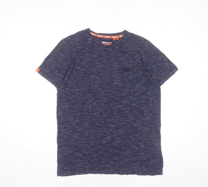 Superdry Men’s Blue Crew Neck Short Sleeve T-Shirt Size L