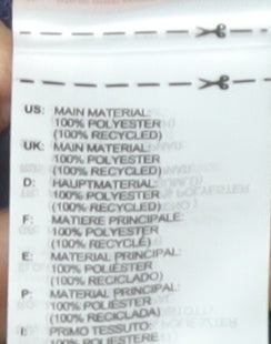 Adidas Men's Blue Regular Fit Colourblock Sports T-Shirt M