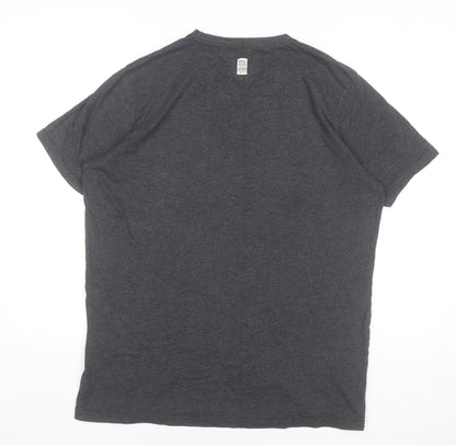Petrol Industries Men's Grey XL Graphic Retro Crew Neck T-Shirt