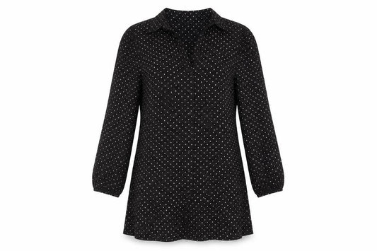 Miss Selfridge Women’s Black Polka Dot Shirt Dress Size 12