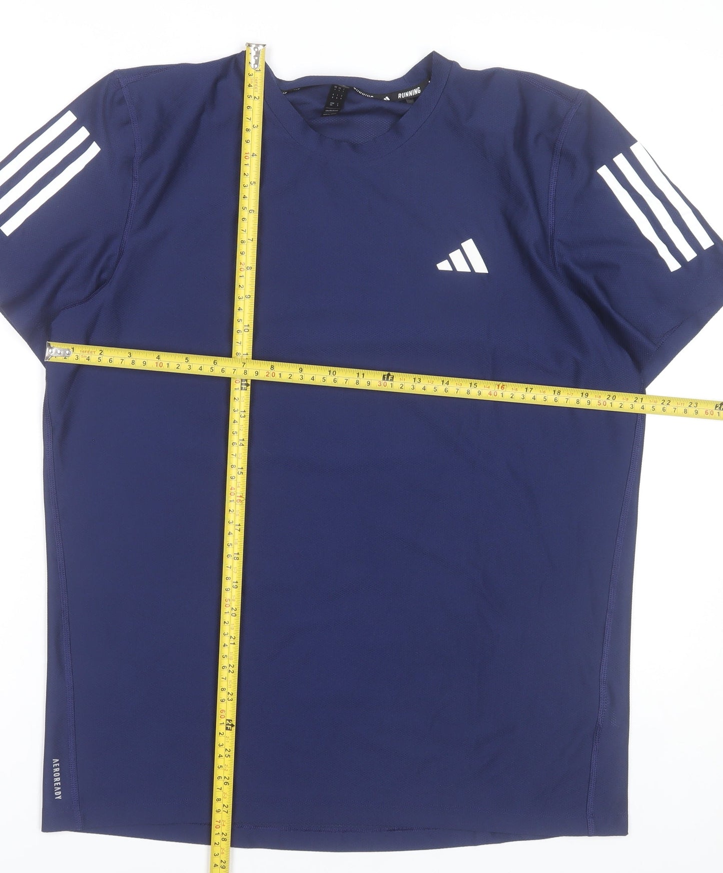 Adidas Men's Blue Running T-Shirt M Athletic Fit Lightweight