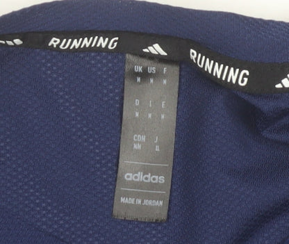 Adidas Men's Blue Running T-Shirt M Athletic Fit Lightweight