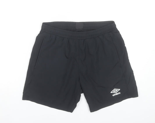 Umbro Men's Black M Athletic Shorts Lightweight Breathable Gym & Training