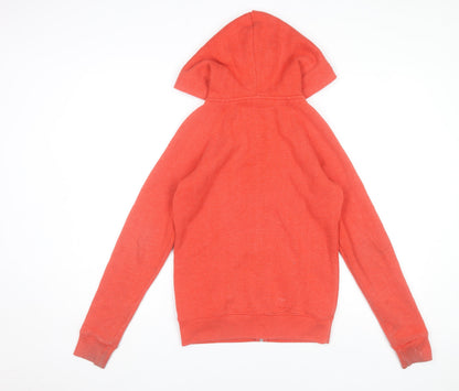 Womens UK Size 6 Jack Wills Red Full Zip Hoodie