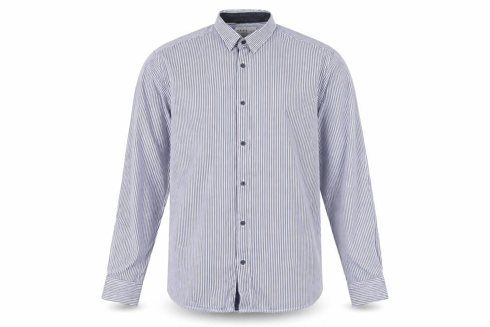 Mens UK Collar Size L JACK & JONES Smart Blue  Dress Shirt