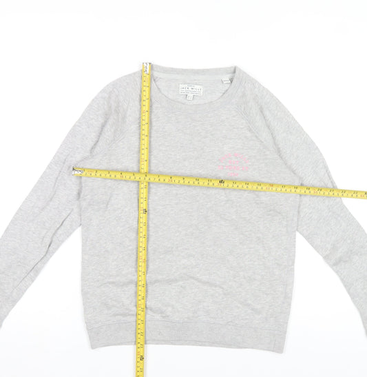 Womens UK Size 14 Jack Wills Grey Pullover Sweatshirt