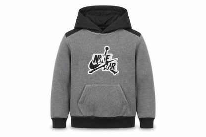Nike Jordan Boys Grey Hoodie 10-12 Years Pullover Fleece Hooded Sweatshirt