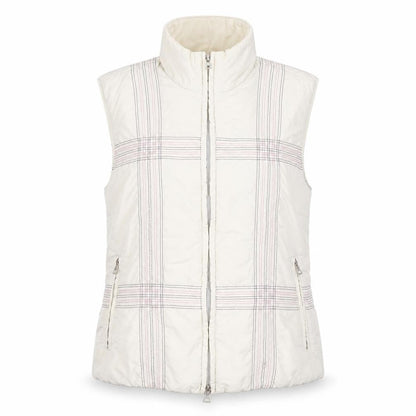 Belfe Womens Ivory Quilted Puffer Waistcoat Size 10