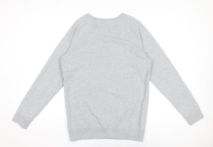 Tommy Hilfiger Mens Grey Crew Neck Sweatshirt Size M Cotton Blend