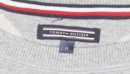 Tommy Hilfiger Mens Grey Crew Neck Sweatshirt Size M Cotton Blend