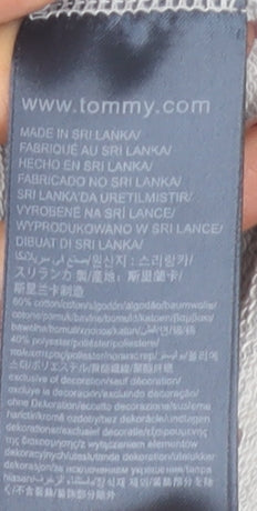 Tommy Hilfiger Mens Grey Crew Neck Sweatshirt Size M Cotton Blend
