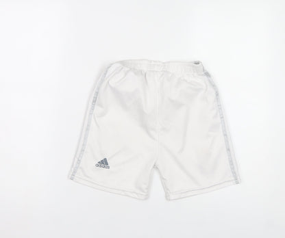 Adidas Boys White Football Athletic Shorts 12 Years Real Madrid Activewear