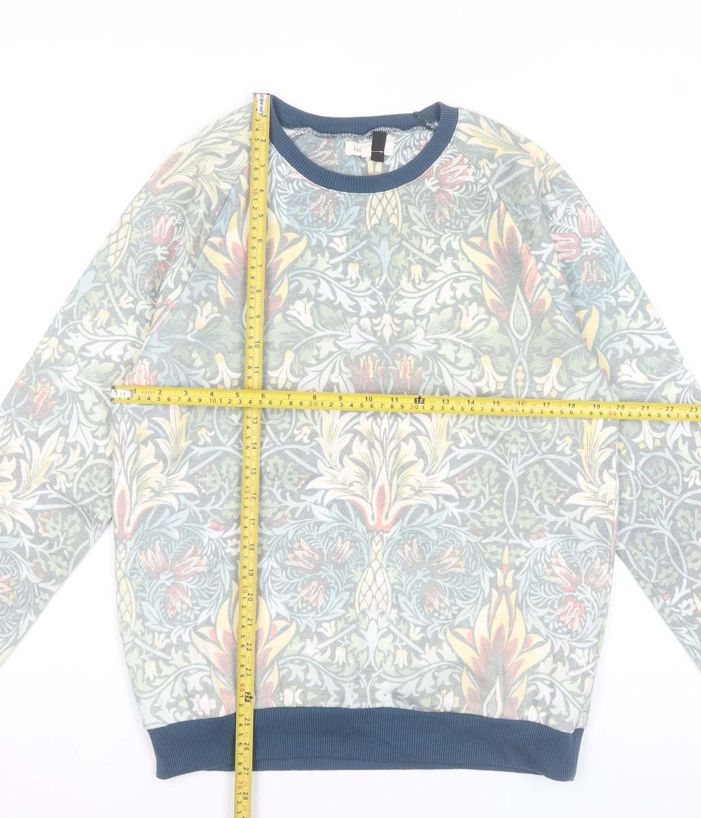Topman Men's Multicoloured Floral Sweatshirt S Crew Neck Pullover