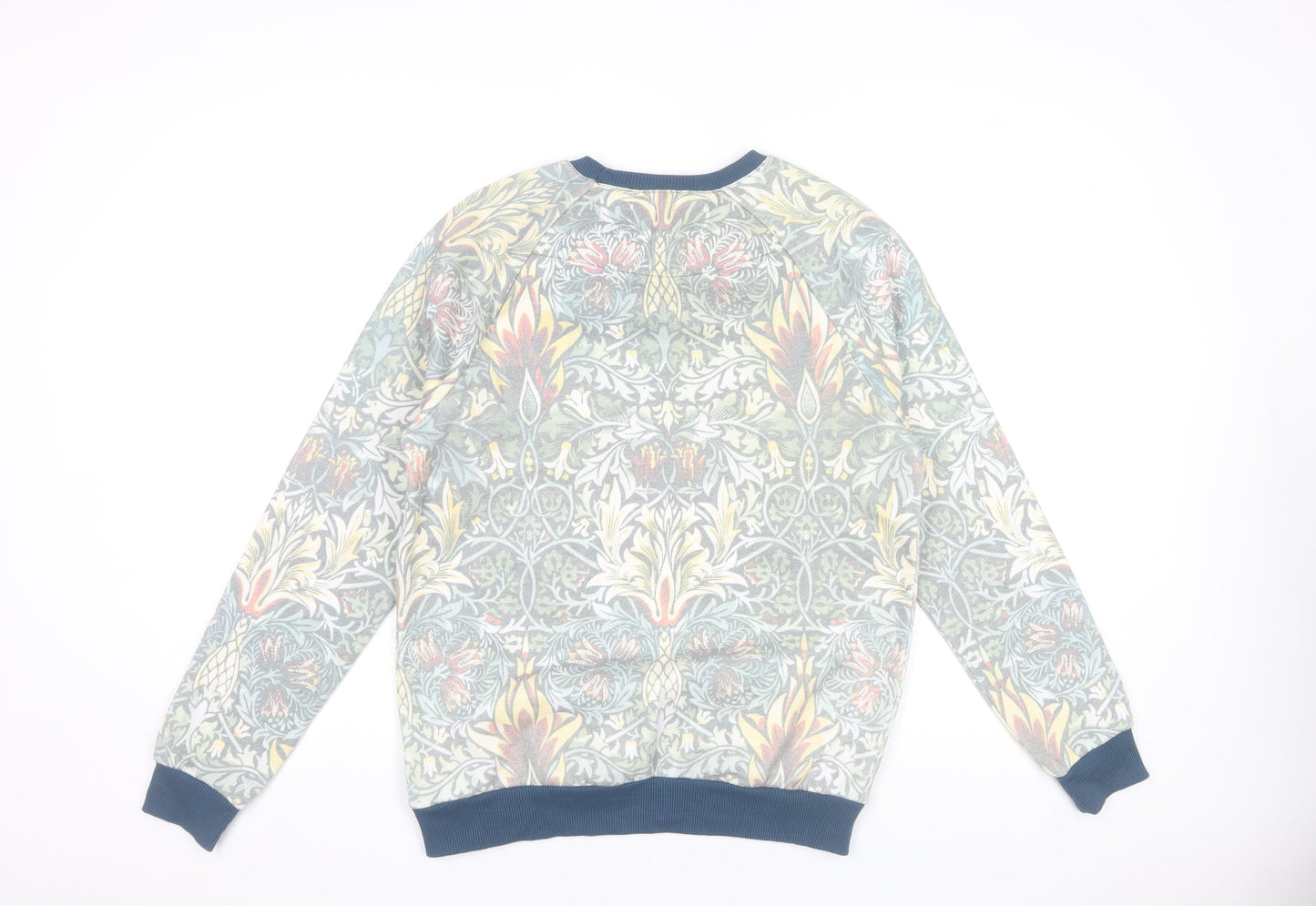 Topman Men's Multicoloured Floral Sweatshirt S Crew Neck Pullover