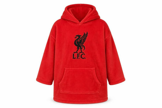 Liverpool FC Boys Red Fleece Hooded Robe One Size LFC Official Product