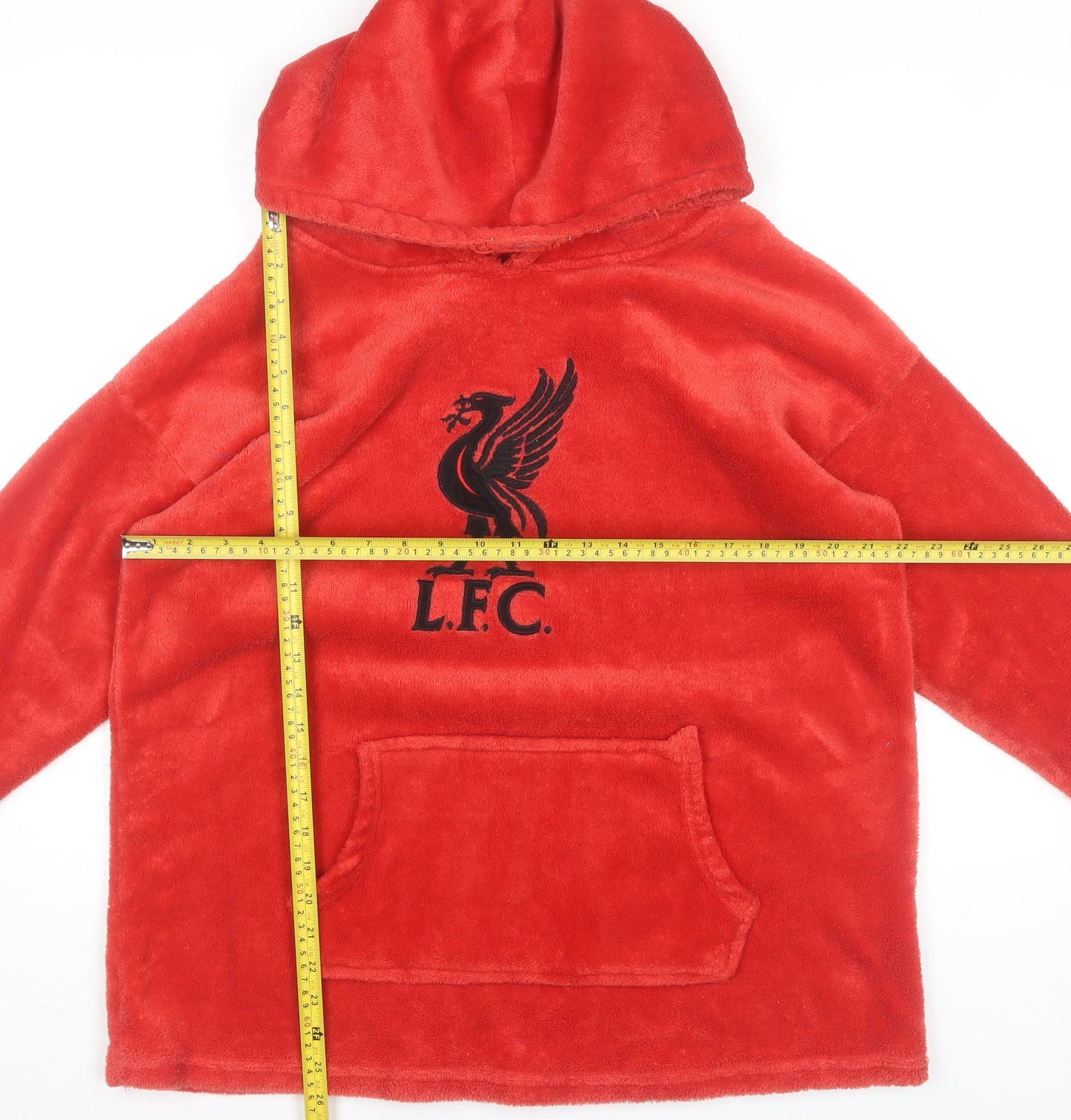 Liverpool FC Boys Red Fleece Hooded Robe One Size LFC Official Product