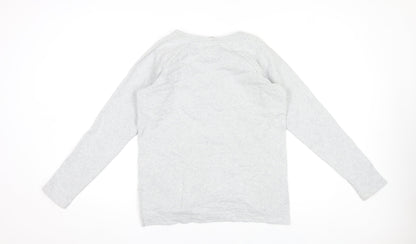 Bench Women's Grey Pullover Sweatshirt M Cotton Blend Casual