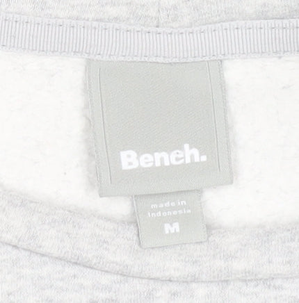 Bench Women's Grey Pullover Sweatshirt M Cotton Blend Casual