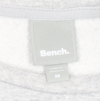 Bench Women's Grey Pullover Sweatshirt M Cotton Blend Casual