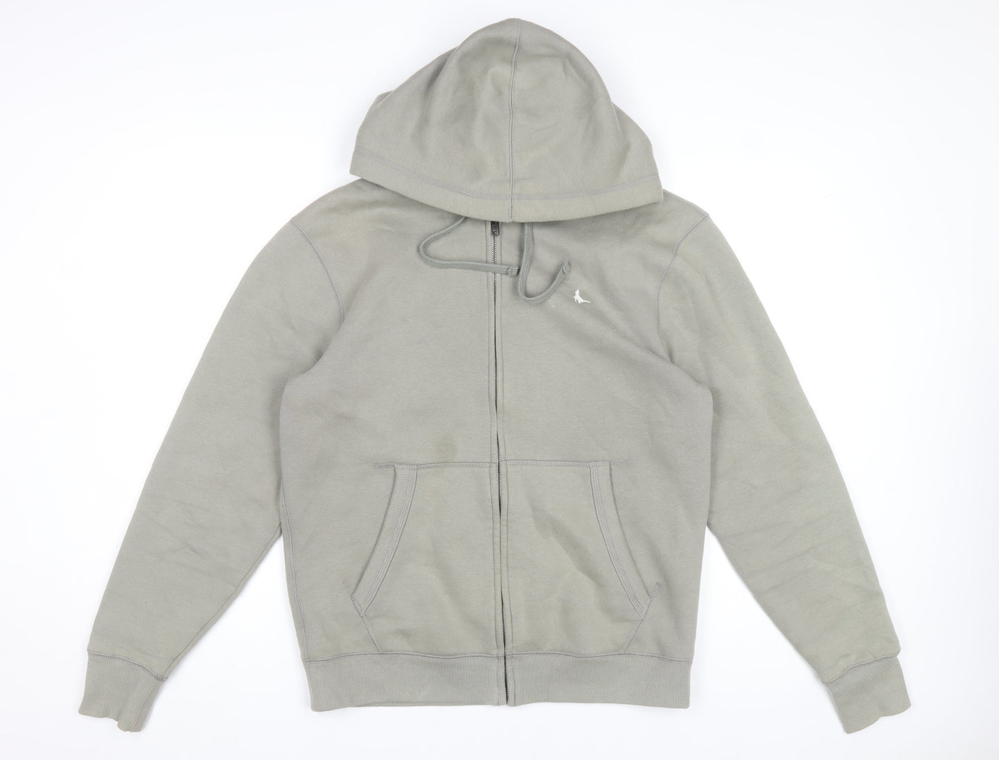 Mens UK Size S Jack Wills Grey Full Zip Hoodie