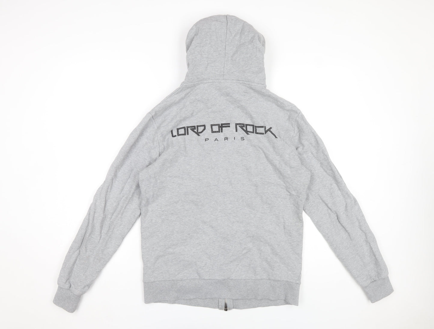 Lord of Rock Paris Men’s Grey Full Zip Skull Hoodie M
