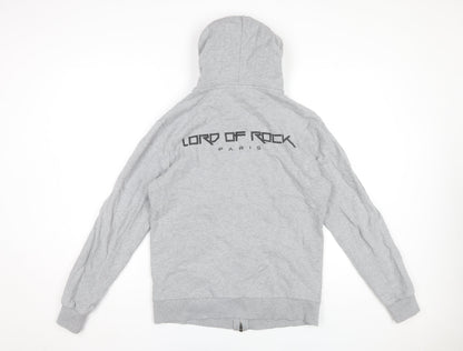 Lord of Rock Paris Men’s Grey Full Zip Skull Hoodie M