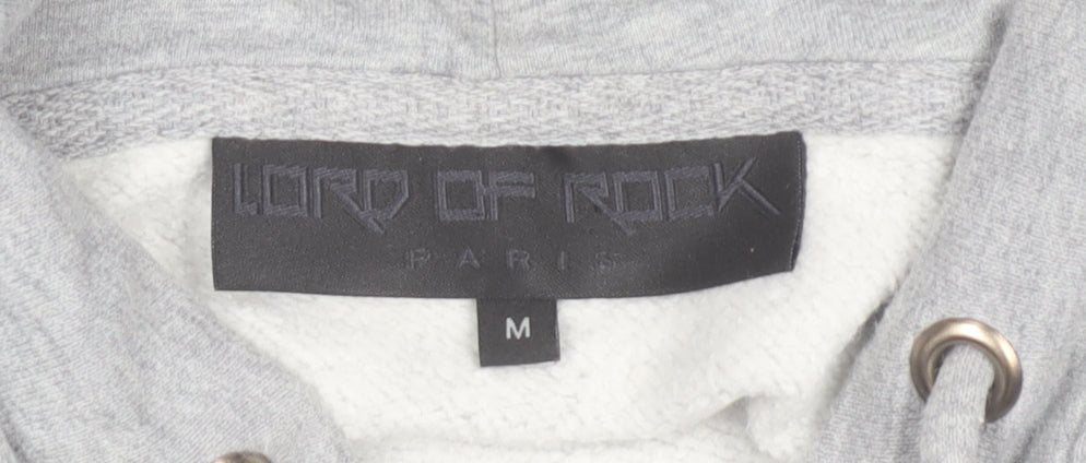 Lord of Rock Paris Men’s Grey Full Zip Skull Hoodie M